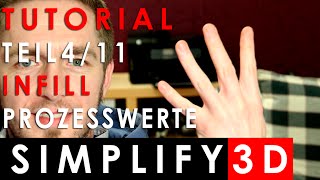 Simplify3D Tutorial quotINFILLquot erklärt Teil 4 von 11 3D Drucken mit Simplify3D in DEUTSCH [upl. by Alie]