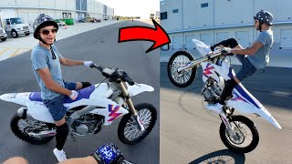 HE SHREDS NEW DIRT BIKE ONLY BEEN RIDING 6 MONTHS [upl. by Reywas599]