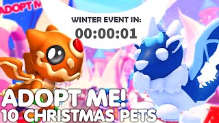 ❄️ALL 10 NEW CHRISTMAS PETS RELEASE🎄ADOPT ME HUGE CHRISTMAS WINTER EVENT CONCEPTS ROBLOX [upl. by Barra]