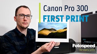 Canon Pro 300 Printer  Making Your First Print [upl. by Obidiah]