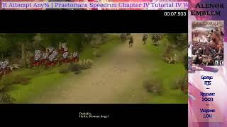 Praetorians Speedrun Chapter IV Tutorial IV RTA 021 current WR [upl. by Koehler908]