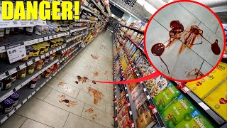 IF YOU SEE BLOOD IN A GROCERY STORE CALL FOR HELP you’re in DANGER [upl. by Drusilla]