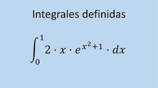 Cálculo de integral definida  Ejercicio 07  Exponencial [upl. by Neelloj]