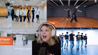 MONSTA X DANCE PRACTICE MARATHON shine forever all in love me a little unseen ver amp stand up [upl. by Drugge663]