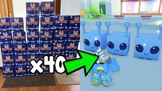 I Unboxed 40 Tech Plush And This Happened  Pet Simulator X Roblox [upl. by Sophi317]