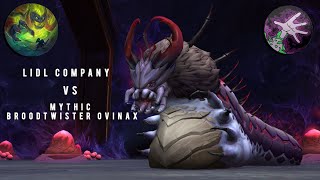 Lidl Company vs Mythic Broodtwister Ovinax  Demonology Warlock [upl. by Akym]