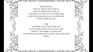 Vald ft Damso vitrine paroles quotOFFICIELquot [upl. by Annaeel]