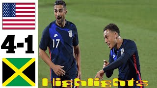 USA vs Jamaica 41 Highlights All Goals International Friendly 25032021 [upl. by Johanna]