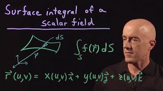 Surface Integral of a Scalar Field  Lecture 39  Vector Calculus for Engineers [upl. by Arayt]