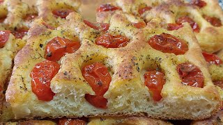 Focaccia pugliesebarese impasto con patate [upl. by Nila]