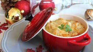 Sopa de cebolla con queso gratinado sin lactosa  Receta tradicional francesa para Navidad [upl. by Fitzgerald]