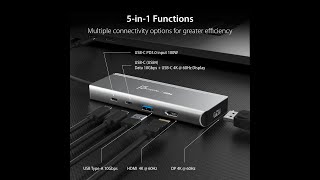 J5Create USB4 Hub review [upl. by Aikar86]