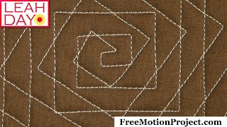 Super Easy Quilting Design that Looks Hard to Stitch  Spiral Illusion [upl. by Hahseram880]