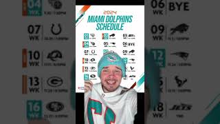 Miami Dolphins 2024 Schedule Reaction [upl. by Ardel]