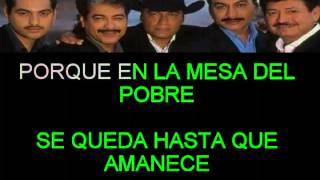 NAVIDAD DE LOS POBRES TIGRES DEL NORTE KARAOKE [upl. by Salomone217]