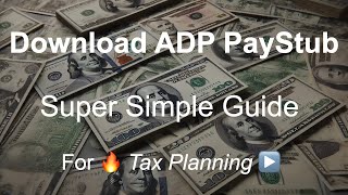 ✅ ✅ How To Download Your Pay Stub from ADP in Just a Few Clicks  Made Easy 🎉🚀 [upl. by Kalb904]