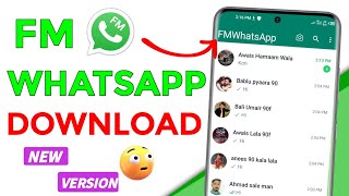 FM Whatsapp New Version Download kaise Karen 2024  FM WhatsApp New Update Latest Version [upl. by Yerfoeg]