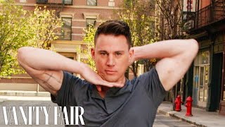 Channing Tatum Busts 7 Dance Moves in 30 Seconds  Vanity Fair [upl. by Edyak695]