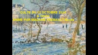 CULTE AUBAGNE DIMANCHE 13 OCTOBRE 2024 A 10h30 [upl. by Ia643]