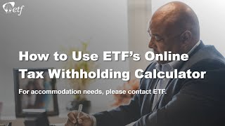 How to Use ETFs Online Tax Withholding Calculator [upl. by Gayl]