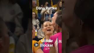 Dana Rettke Huge Block volleyball europeanvolleyball [upl. by Kaleena]