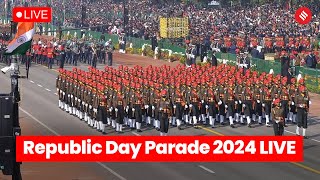 Republic Day Parade 2024 75th Republic Day Parade at Kartavya Path  26 January Parade 2024 [upl. by Niarbo511]