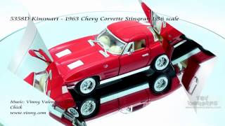 5358D Kinsmart 1963 Chevy Corvette Stingray 136 scale Diecast Wholesale [upl. by Amoakuh336]