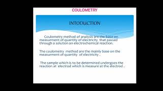 Coulometry [upl. by Andreas]