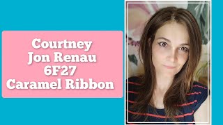 Courtney Wig  Jon Renau  Caramel Ribbon 6F27  Wig Review 🤩 wig hair wigreview brunette [upl. by Ahsieuqal576]