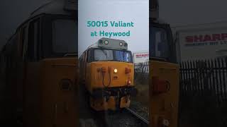 50015 Valiant changes ends at Heywood DMU Gala Bury East Lancashire Railway [upl. by Teodorico259]