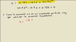 Calcular Concentraciones en Equilibrio Ecuaciones Cuadráticas [upl. by Ahsatsana452]