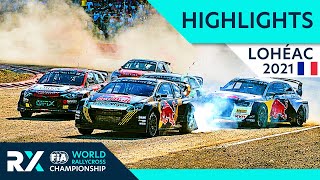 World RX Final Highlights  World RX of Lohéac 2021  Rallycross France 2021 [upl. by Aillemac826]