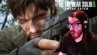 It looks SO REAL  Reacting to Metal Gear Solid Delta Snake Eater Trailer metalgearsolid [upl. by Revolc559]