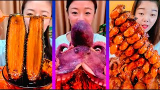 ASMR Weird Seafoods Mukbang  Extreme Spicy Octopus Challenge🐙 Eating Spicy Seafoods Compilation [upl. by Acimad500]