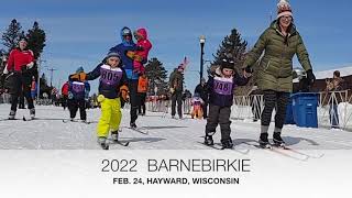 Video 2022 Barnebirkie Feb 24 Hayward Wisconsin [upl. by Annaig345]