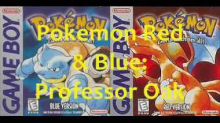 Pokémon Red amp Blue Music Professor Oak Theme [upl. by Goldsworthy]