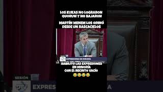 NO HUBO QUORUM Y LOS KUKAS SE FUERON MEADOS congreso diputados LLA VLLC javiermilei KUKAS [upl. by Auohc]