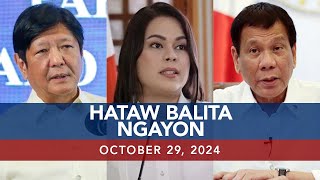 UNTV Hataw Balita Ngayon  October 29 2024 [upl. by Malim]