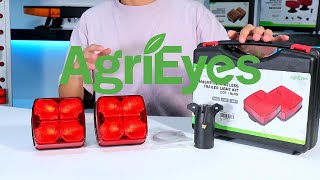 AgriEyes AGT212 wireless led trailer lights magnetic base tail lights for RVs utility trailers [upl. by Yrakaz668]