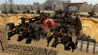 Warhammer 40k SUPER FORTRESS Under Siege  Men of War Warhammer 40k Mod Battle Simulator [upl. by Gnuj]