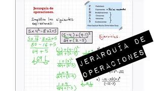 Jerarquía de operaciones [upl. by Ettenrahc945]