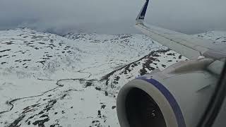 SAS A320NEO Cloudy Landing into Tromsø SEROI [upl. by Deutsch]