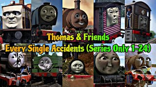 Thomas amp Friends  Every Single Accident Series 124 Only [upl. by Odnavres]