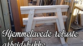 DIY  Hjemmelavede arbejdsbukke i træ [upl. by Joella856]