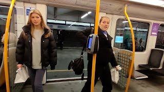 🇸🇯🚇Oslo City Center Metro Ride Walking Tour 1080P TBANEN I OSLO [upl. by Kain]