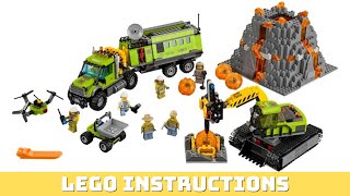 LEGO instructions  CITY  60124 Volcano Exploration Base [upl. by Tace]