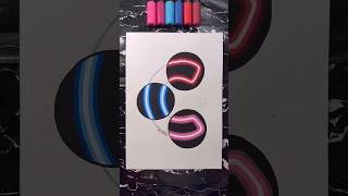 C letter with Nion colours♥️💙💖viralvideo sketchart trendingtrendingshorts popularviralshorts [upl. by Lebazej]