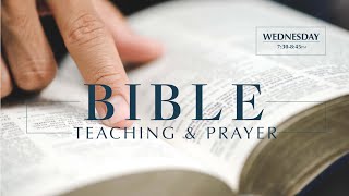 Wednesday Bible Teaching Message 111523 [upl. by Sirc]