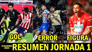 RESUMEN JORNADA 1 CLAUSURA 2024  ACCIÓN GOL ERROR Y FIGURA APERTURA 2023 LIGA MX RESUMEN COMPLETO [upl. by Ursal797]