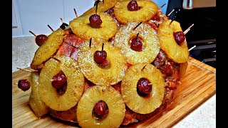 Pineapple Ham Recipe  How To Bake A Ham  The Best Holiday Ham Recipe [upl. by Neenej]